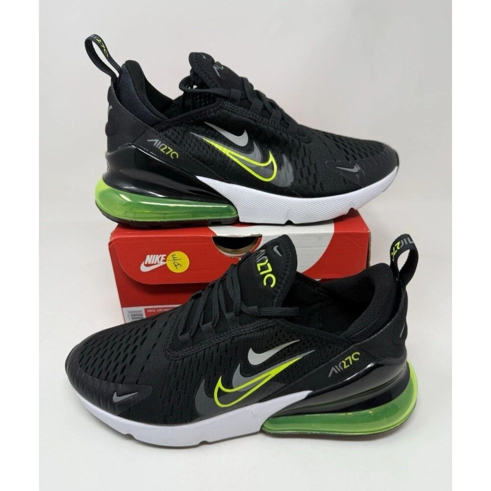 New Nike Air Max 270 GS Size 7Y Black WOMAN'S  8.5 Volt Smoke Grey FV7017-001